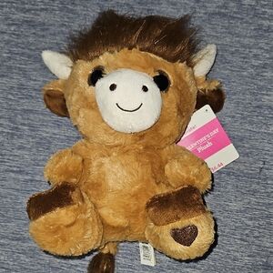 Adorable Brown Stuffed Animal Bull